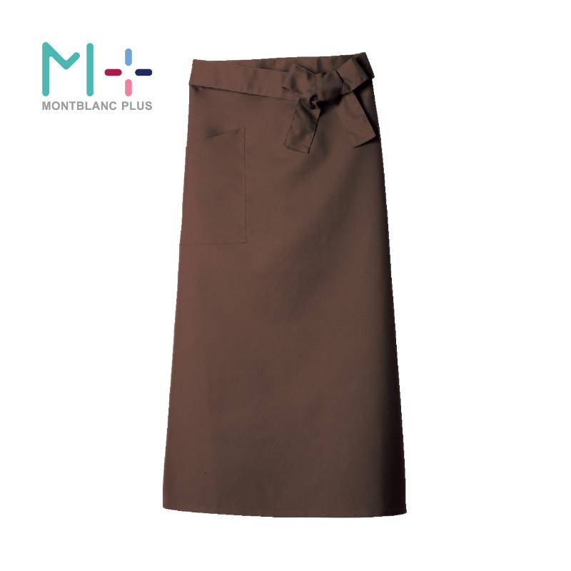 【1枚】ロングエプロン ロングエプロン ブラウン F 住商モンブラン 00764906