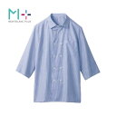 【1枚】七分袖シャツ シャツ 兼用 7分袖 ブルー L SS003-22 住商モンブラン 00764941