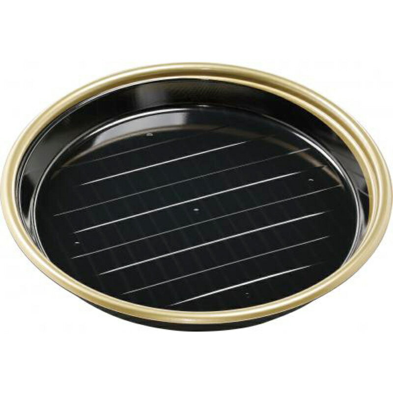 【10枚】寿司桶 新5人桶P(V)本体エコ金フチ黒 エフピコ 00764979