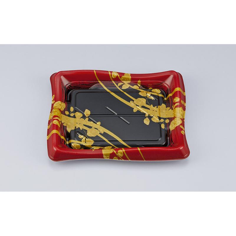 【900枚】寿司容器 SF瀬戸波23 綾糸赤本体 シーピー化成 00766306