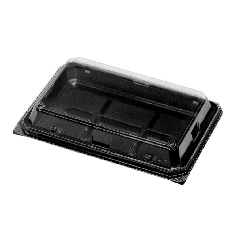 嵌合フードパックの和菓子容器。6個用。サイズ：[閉じたサイズ]長辺166×短辺118×嵌合時総高さ33(本体高さ16/蓋高さ17)mm材質：OPS重量：8.6g原産国／製造国：日本品番：60803商品コード00766780メーカー名デンカポリマーサイズ[閉じたサイズ]長辺166×短辺118×嵌合時総高さ33(本体高さ16/蓋高さ17)mm材質OPS重量8.60g電子レンジ不可種別一体型商品関連商品(ケース)和菓子6個黒浅 900点・注意事項：モニターの発色によって色が異なって見える場合がございます。・領収書については、楽天お客様マイページから、商品出荷後にお客様自身で印刷して頂きますようお願い申し上げます。・本店では一つの注文に対して、複数の送り先を指定することができません。お手数おかけしますが、注文を分けていただきます様お願い致します。・支払い方法で前払いを指定されて、支払いまで日数が空く場合、商品が廃番もしくは欠品になる恐れがございます。ご了承ください。・注文が重なった場合、発送予定日が遅れる可能性がございます。ご了承ください。・お急ぎの場合はなるべく支払い方法で前払い以外を選択いただきます様お願い致します。支払い時期によっては希望納期に間に合わない場合がございます。