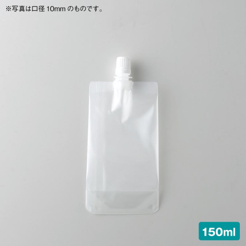 サイドシールが無いので片手で持ちやすく商品映えがします。食品を冷凍させ絞り出す容器として便利です。サイズ：150×80mm、[厚み]127μ材質：PET、PBT、LLDPE容量：150ml原産国／製造国：日本耐熱温度：-40℃〜85°30分ボイル対応商品コード00766842メーカー名生産日本社サイズ150×80mm、[口径]10mm、[口径]10mm、[厚み]127μ材質PET、PBT、LLDPE容量150ml関連商品(ケース)ユニスパウト L10-150 400点・注意事項：モニターの発色によって色が異なって見える場合がございます。・領収書については、楽天お客様マイページから、商品出荷後にお客様自身で印刷して頂きますようお願い申し上げます。・本店では一つの注文に対して、複数の送り先を指定することができません。お手数おかけしますが、注文を分けていただきます様お願い致します。・支払い方法で前払いを指定されて、支払いまで日数が空く場合、商品が廃番もしくは欠品になる恐れがございます。ご了承ください。・注文が重なった場合、発送予定日が遅れる可能性がございます。ご了承ください。・お急ぎの場合はなるべく支払い方法で前払い以外を選択いただきます様お願い致します。支払い時期によっては希望納期に間に合わない場合がございます。