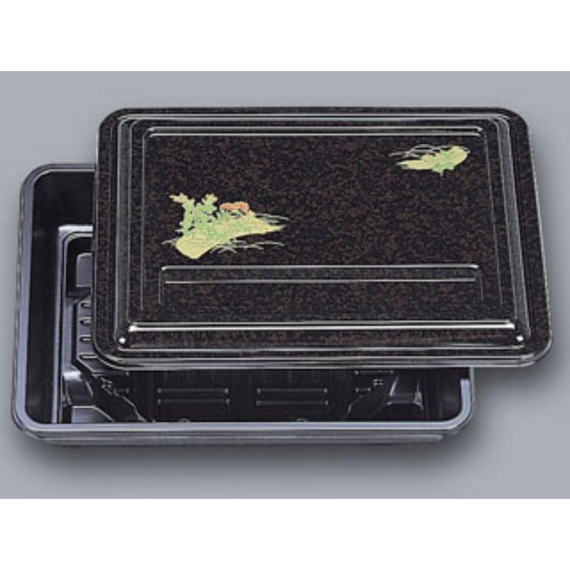 Disposable - 【100枚】仕出し弁当容器 優膳 YN-330 萩 共蓋付 福助工業 00768940