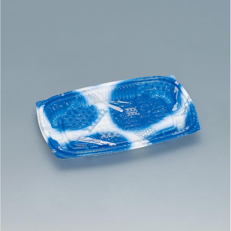 【1200枚】惣菜容器 プリモ17-11DH あまのブルー 福助工業 00769074