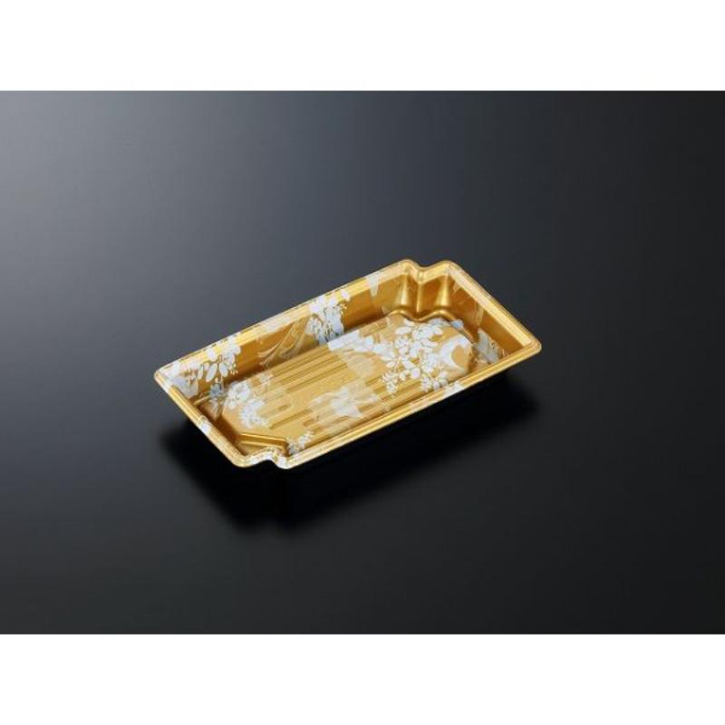 【50枚】刺身容器 CF かく鉢 20-11 みずえ金-BK 身 中央化学 00769253