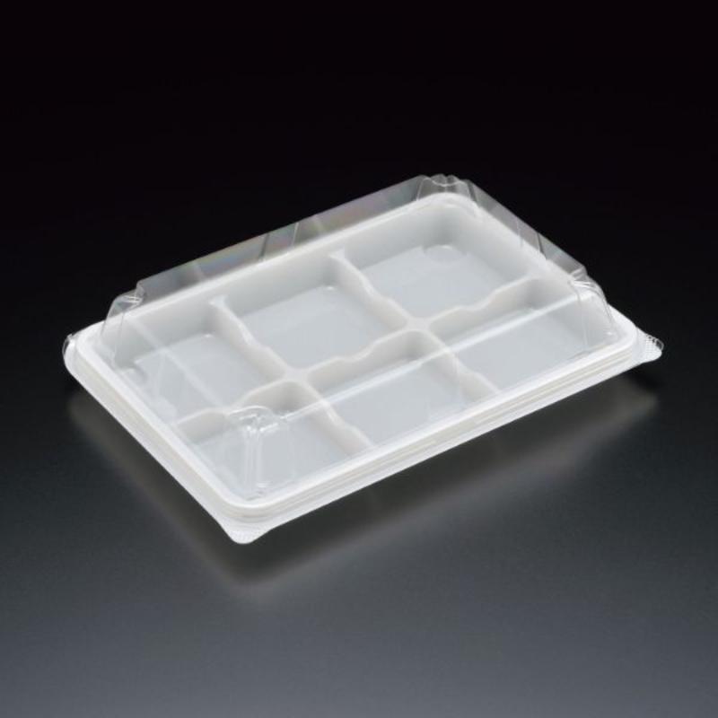 【100枚】和菓子容器 ユニコン MS-6 W スミ 00769390