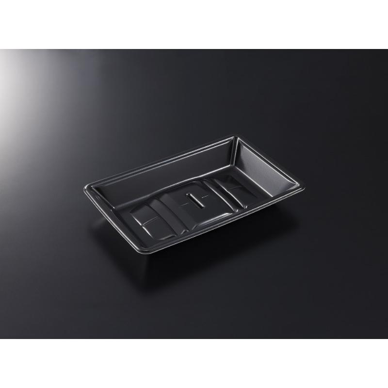 【1000枚】発泡トレー 美栄え桶 25-15 黒 中央化学 00770175