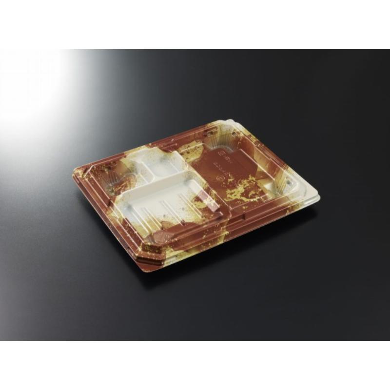 【600枚】弁当容器 CT宝台膳 23-19E 伊織BR 身 中央化学 00772329