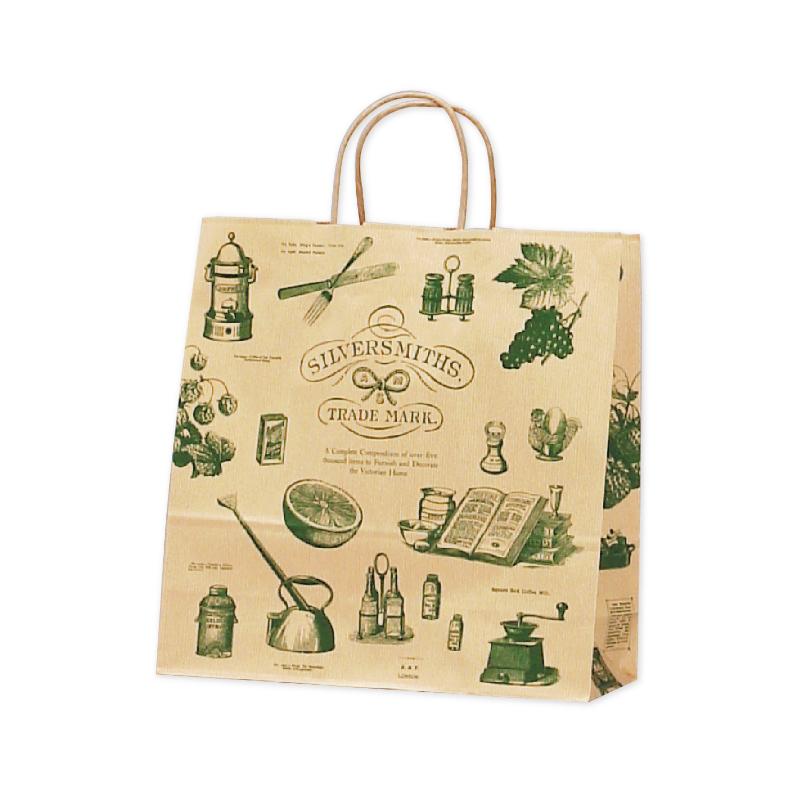 【1袋】持ち帰り用紙袋 50-5209 手提げ袋 シルバースミス 320×110×320 50P ササガワ 00777876