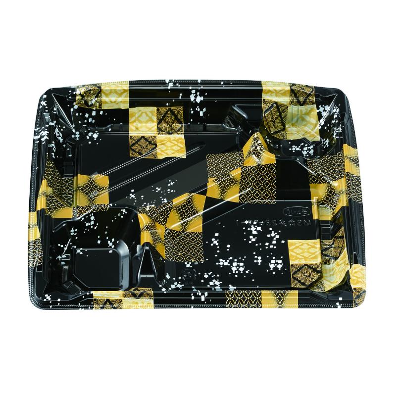 【600枚】弁当容器 MS角弁 23-19-1 平泉黒 本体 エフピコチューパ 00778418