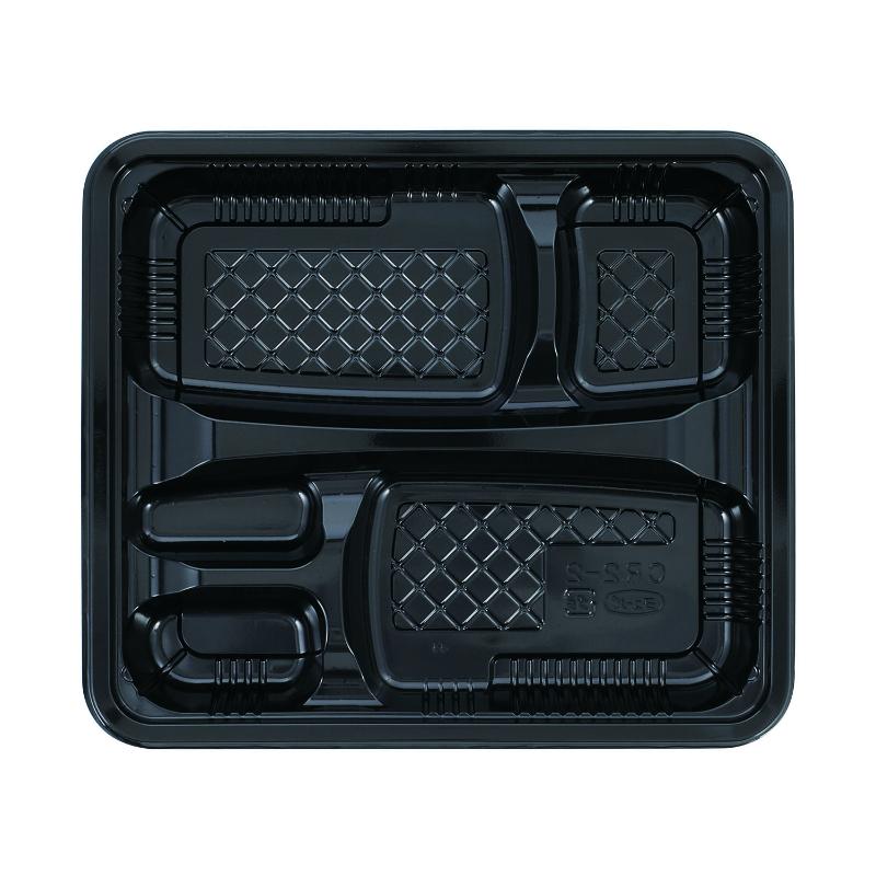 【600枚】弁当容器 CR-2-2 黒 本体 エフピコチューパ 00778428
