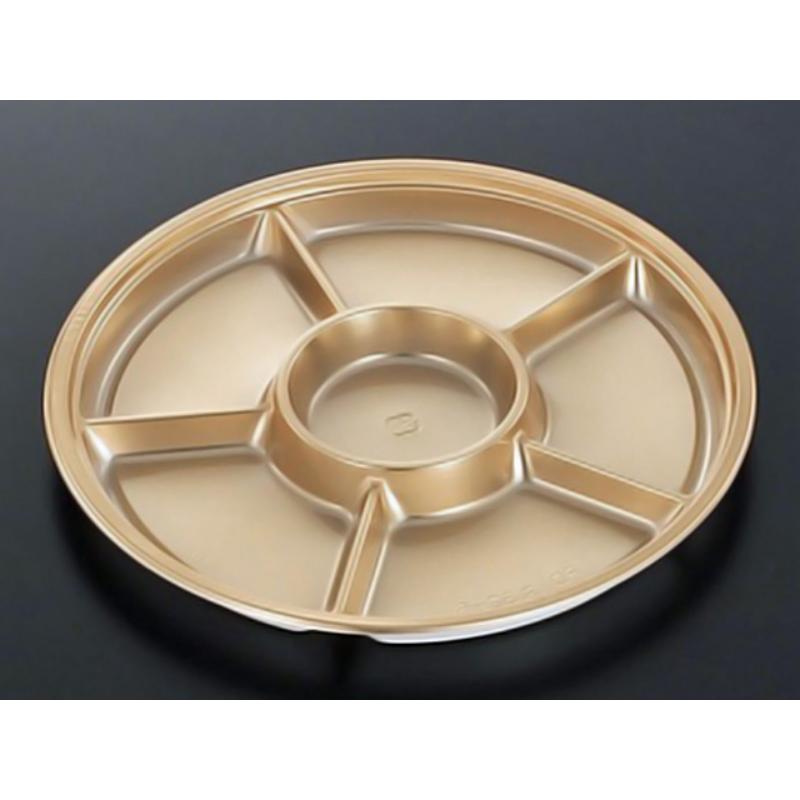 【10枚】オードブル容器 DXPD 丸32-6 G-BK 中央化学 00778501...