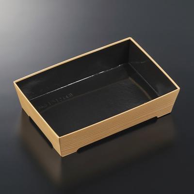 Disposable - 【25枚】寿司容器 SKS 17-12(43) 黒-木曽 身 中央化学 00778734