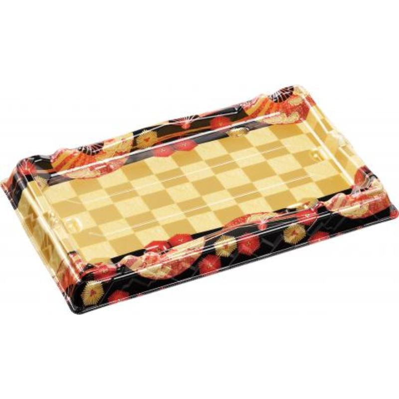 【240枚】寿司桶 氷河桶33-20PT扇市松金 エフピコ 00758273