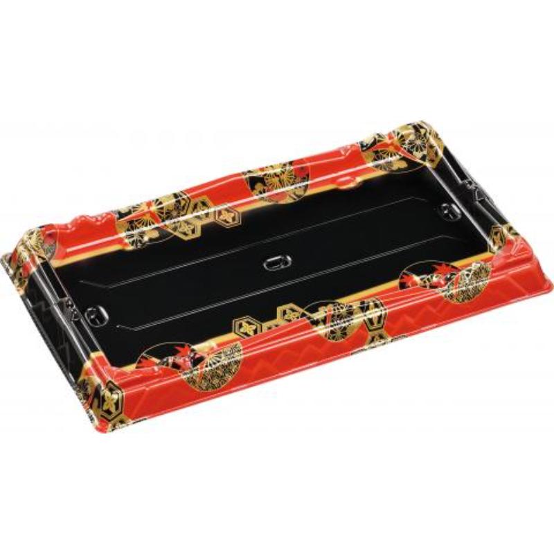 【100枚】寿司桶 氷河桶37-20PT平安赤 エフピコ 00758283