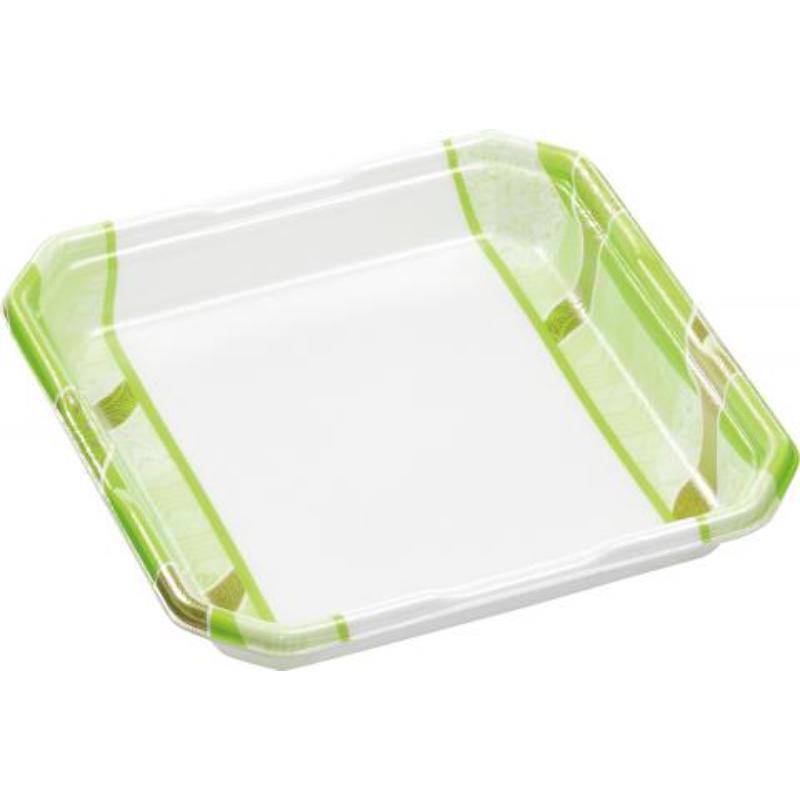 【600枚】発泡トレー しゃぶしゃぶ1人浅(V) 鮮彩緑 エフピコ 00768003