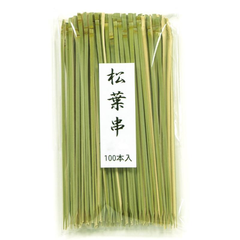 【1袋】竹串 松葉串(青) 12cm 100入 萬洋 00782861