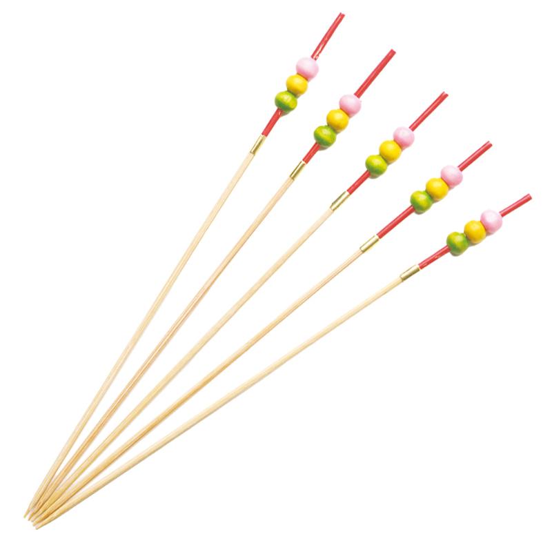 【1組】竹串 3色だんご串 12cm 50本入 萬洋 00782985