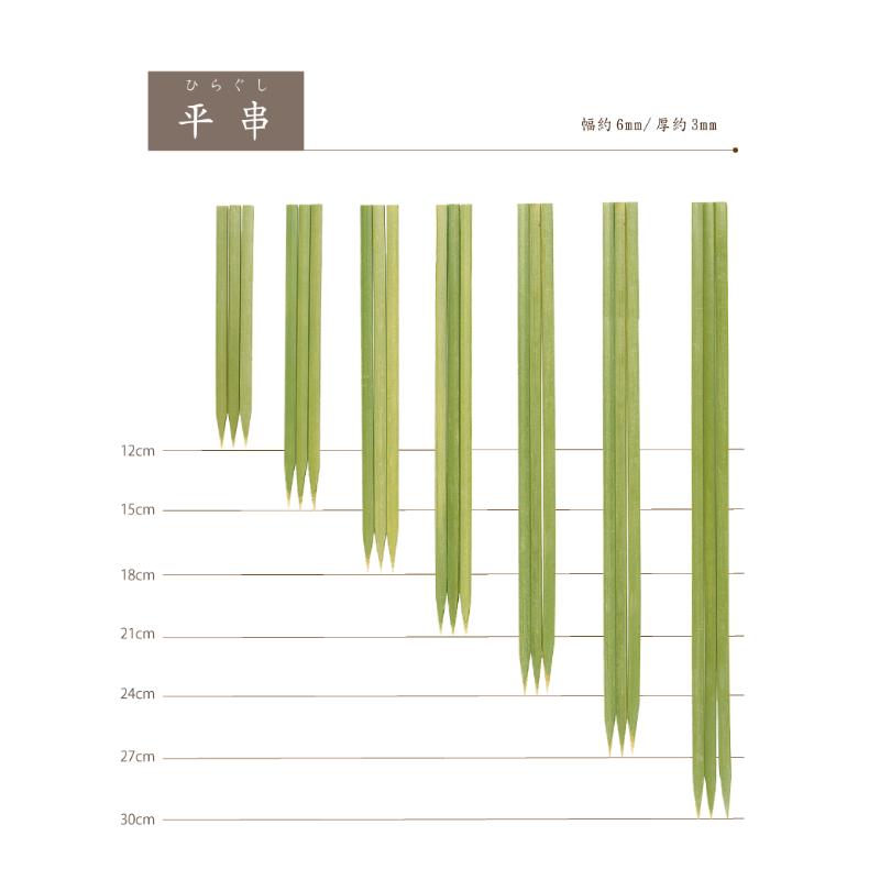 【1組】竹串 平串 21cm 100本入 萬洋 00782998