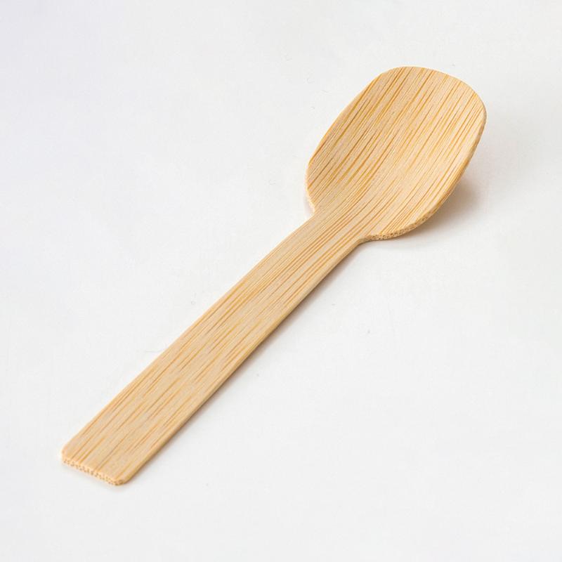 【1組】使い捨てスプーン 竹スプーン10.5cm 100本入×80袋 萬洋 00783034