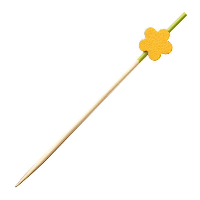 【1組】竹串 飾り串 梅 (黄) 7.5cm 100本入 萬洋 00783055