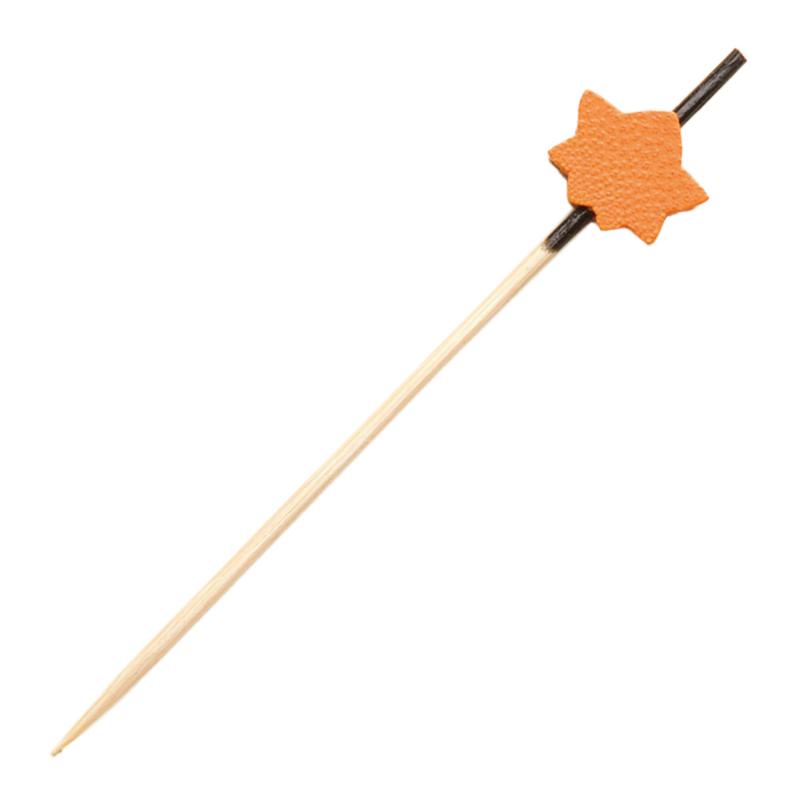 【1組】竹串 飾り串 紅葉 (橙) 9cm 100本入 萬洋 00783059