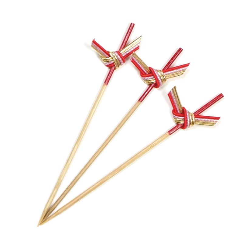【1組】竹串 織部串(赤) 9cm 100本入 萬洋 00783087