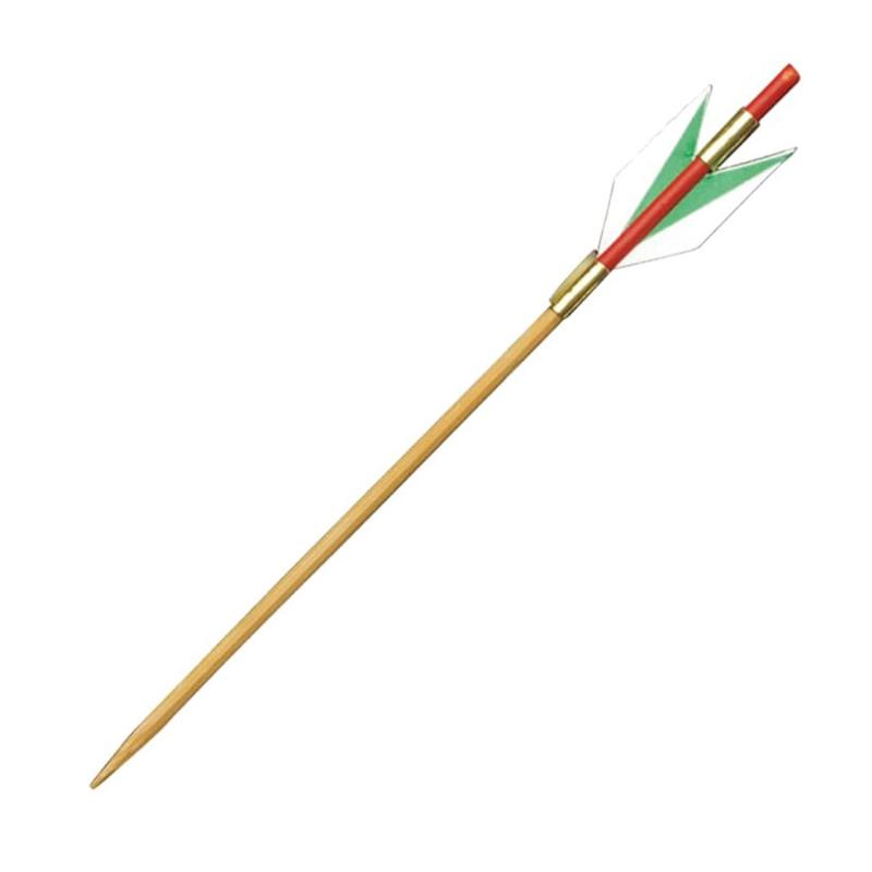【1組】竹串 天朱矢羽根串(緑) 12cm 100本入 萬洋 00783090