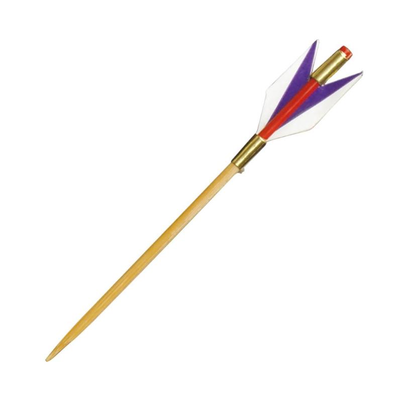 【1組】竹串 天朱矢羽根串(紫) 7.5cm 100本入 萬洋 00783184