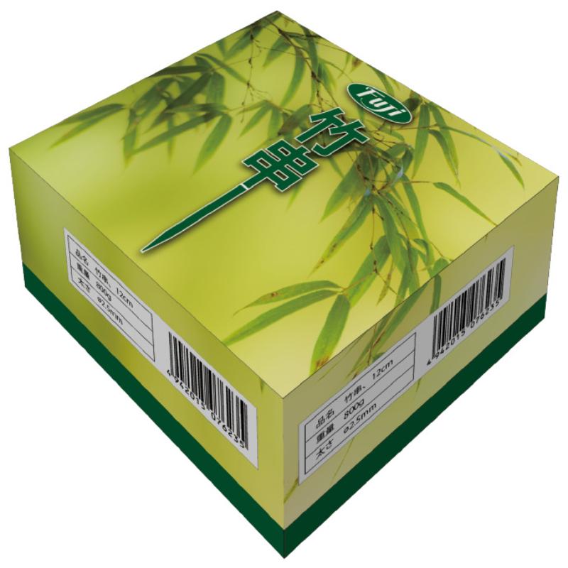 【30箱】店舗資材 フジ竹串 2.5φ×12cm 800g 尚美堂 00784053