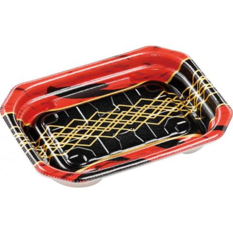 【1500枚】惣菜容器 MFPパシオ15-11 チア黒赤 エフピコ 00784407