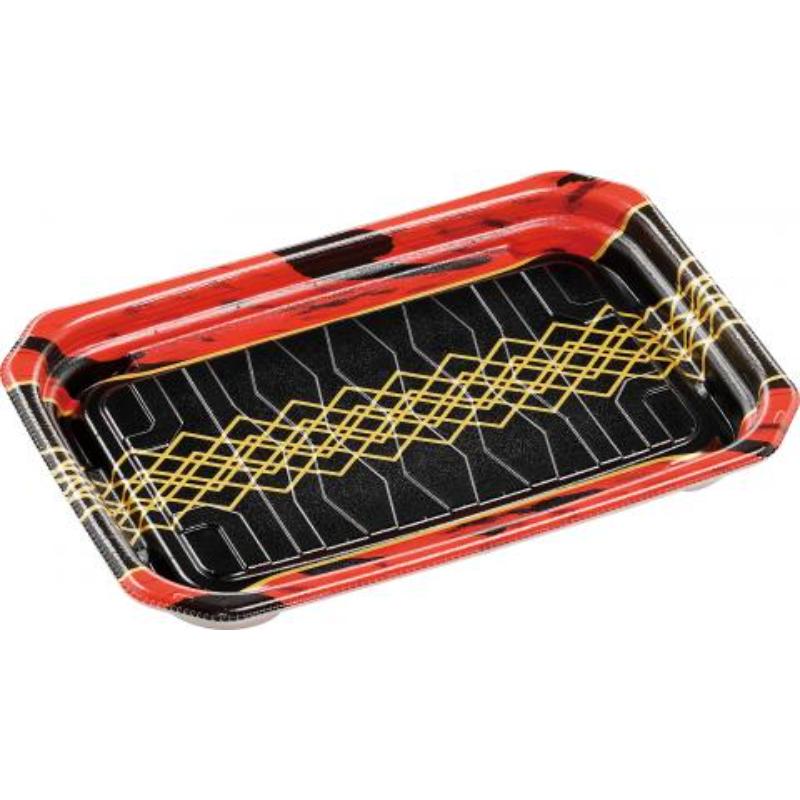 【600枚】惣菜容器 MFPパシオ22-15 チア黒赤 エフピコ 00784415