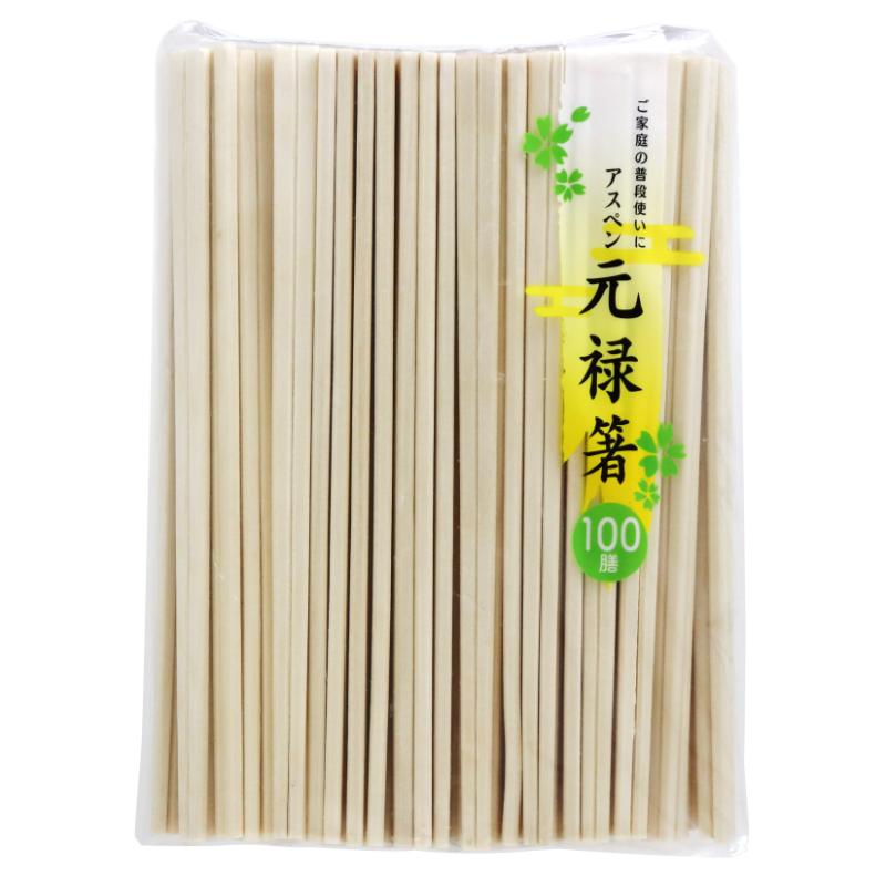 【48袋】割箸 新アスペン元禄箸 裸 いずみ 100膳 大和物産 00796086