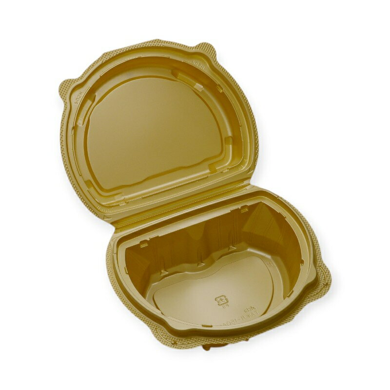 【200点】弁当容器 TA半月-150A(75) 金 アクタ 00679534