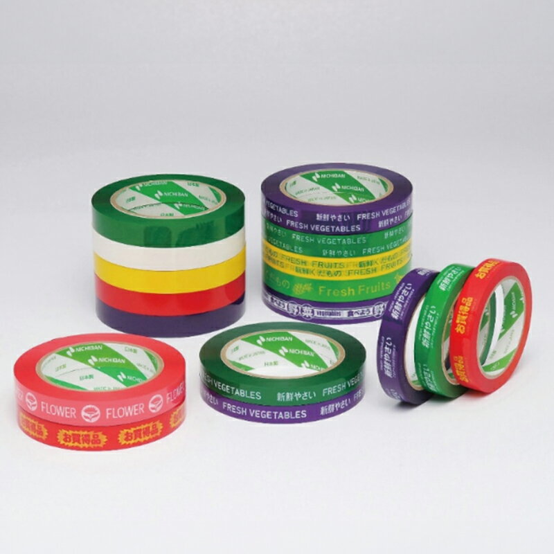【160点】青果向けテープ たばねらHAG15新鮮野菜 緑字白地 ニチバン 00767528