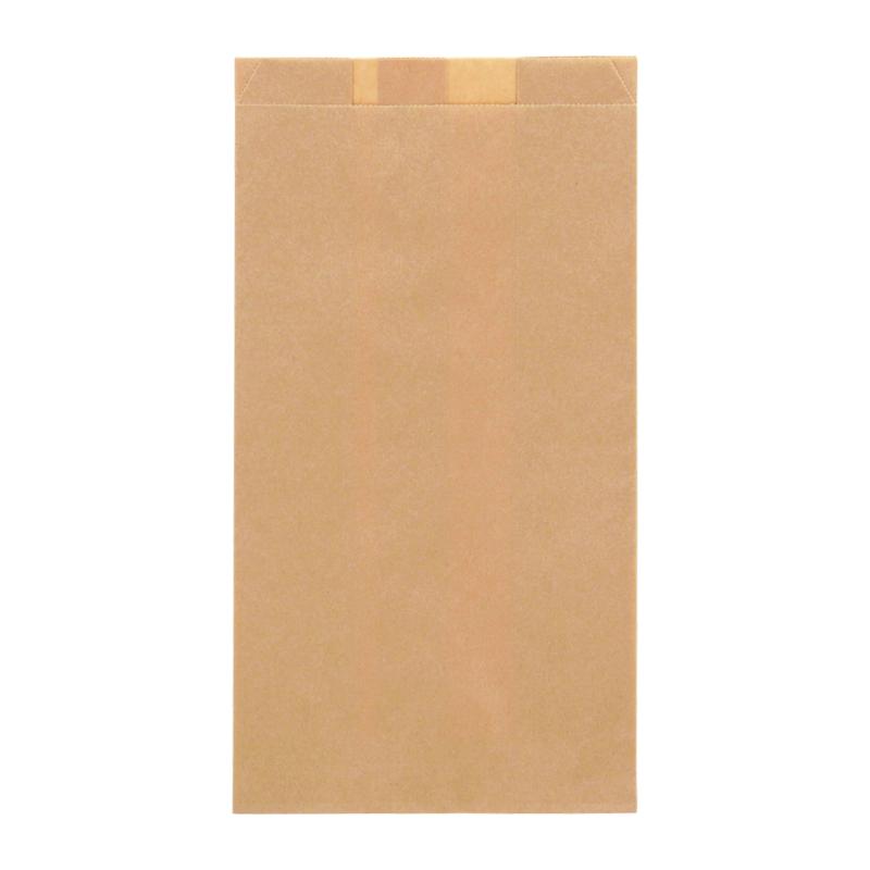 【100点】惣菜袋 NF耐油ガゼットパック 中 未晒無地 シモジマ 00801776