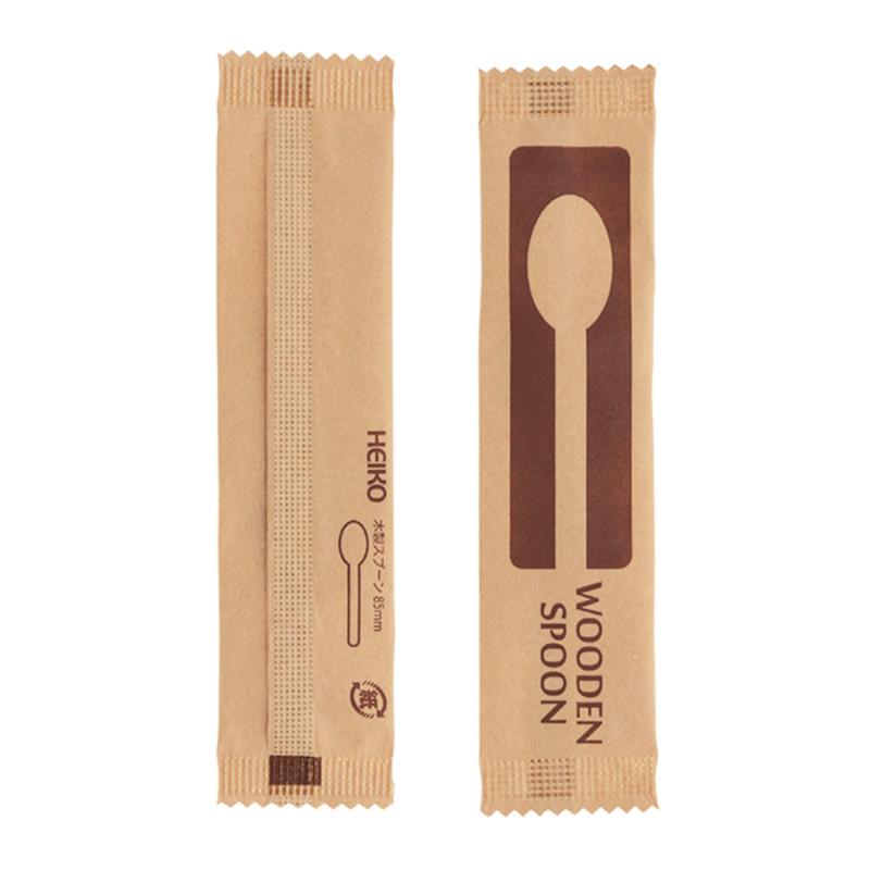 【5000点】使い捨てスプーン 木製スプーン85mm 未晒紙完封 シモジマ 00801883