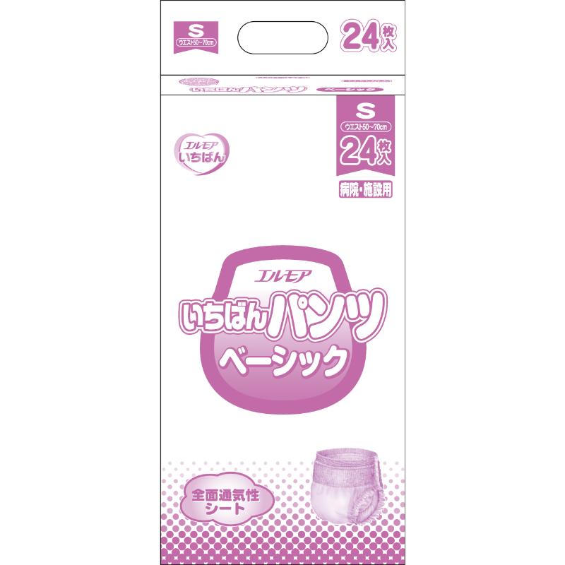 【6点】【介護/医療】紙おむつ いちばんパンツベーシックS24枚 カミ商事 00807470