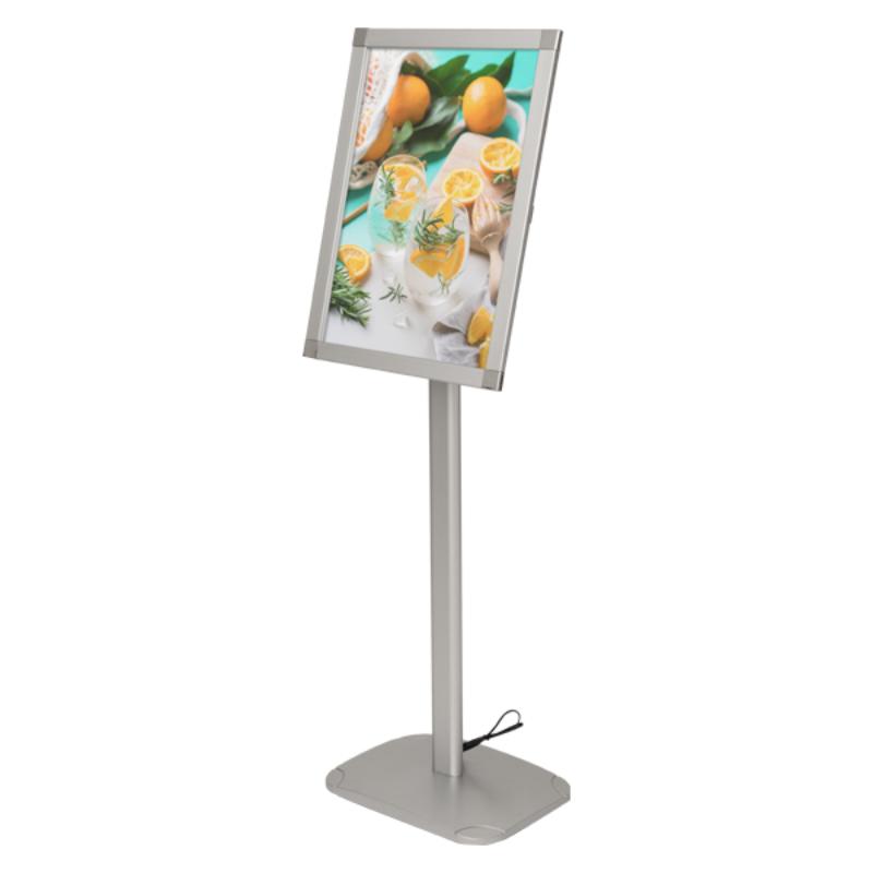 Other - 【1点】売場備品 イージーライトパネルスタンドver2 シルバー 友屋 00809599