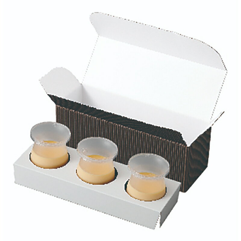 【100点】ギフト箱 片段デザートケース3ヶ ヤマニパッケージ 00746429