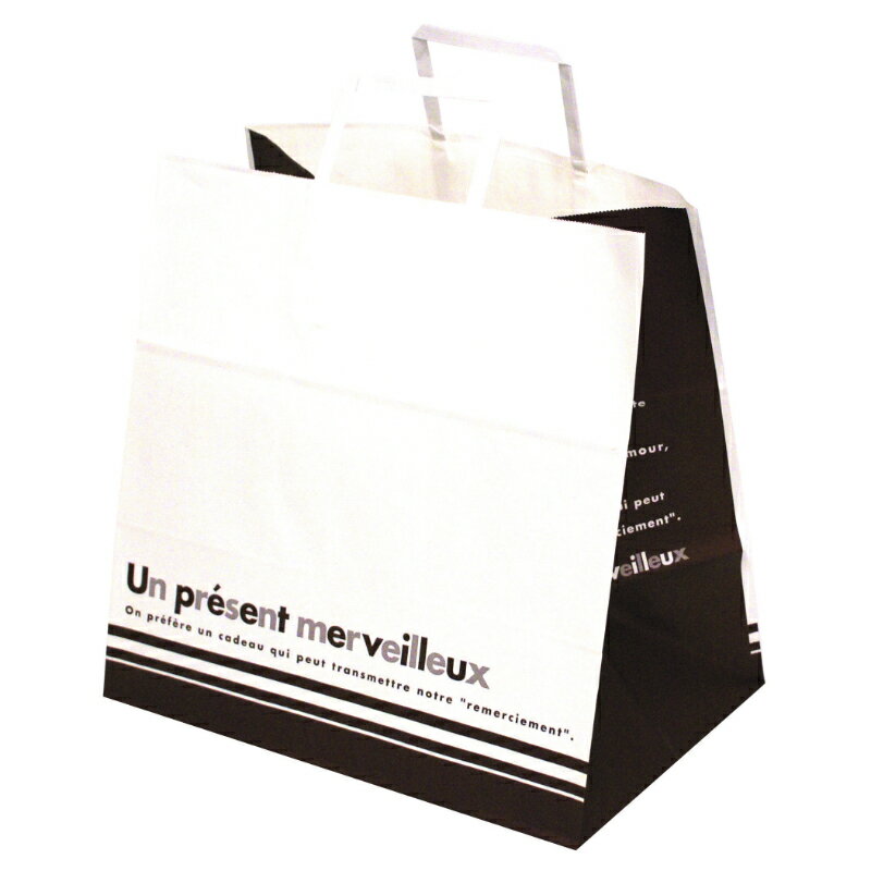 【200点】紙手提袋 パティスリーバッグ ショコラ 大 ヤマニパッケージ 00800734