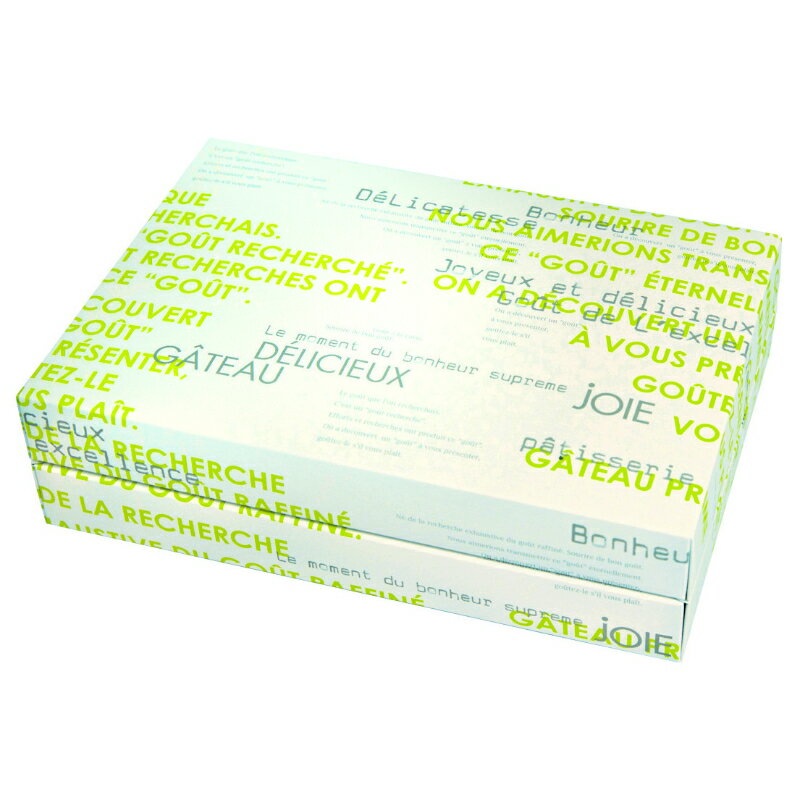 【100点】贈答箱 ギフトBOX メランジェ 中 グリーン ヤマニパッケージ 00800804