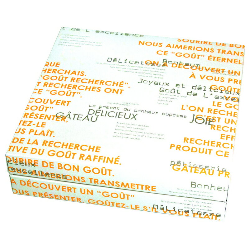 【50点】贈答箱 ギフトBOX メランジェ 大 オレンジ ヤマニパッケージ 00800807