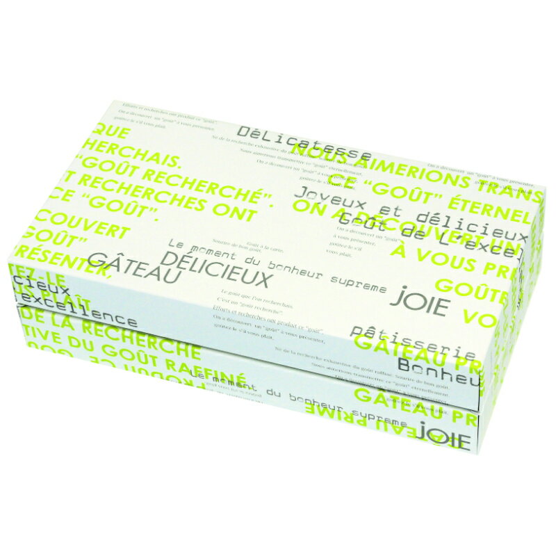 【100点】贈答箱 ギフトBOX メランジェ 120 グリーン ヤマニパッケージ 00800808