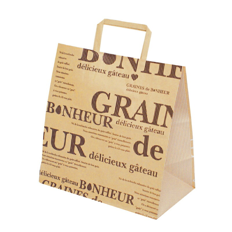 【300点】紙手提袋 パティスリーバッグ ボヌール 中 ヤマニパッケージ 00800817