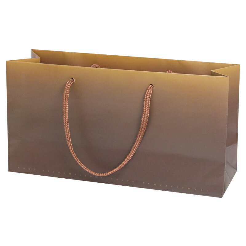 【200点】紙手提袋 ペーパーバッグ ショコラ L ヤマニパッケージ 00800548