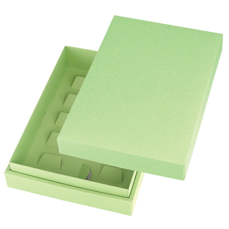 【100点】ギフト箱 ギフトBOXフリー 中 グリーン ヤマニパッケージ 00800672