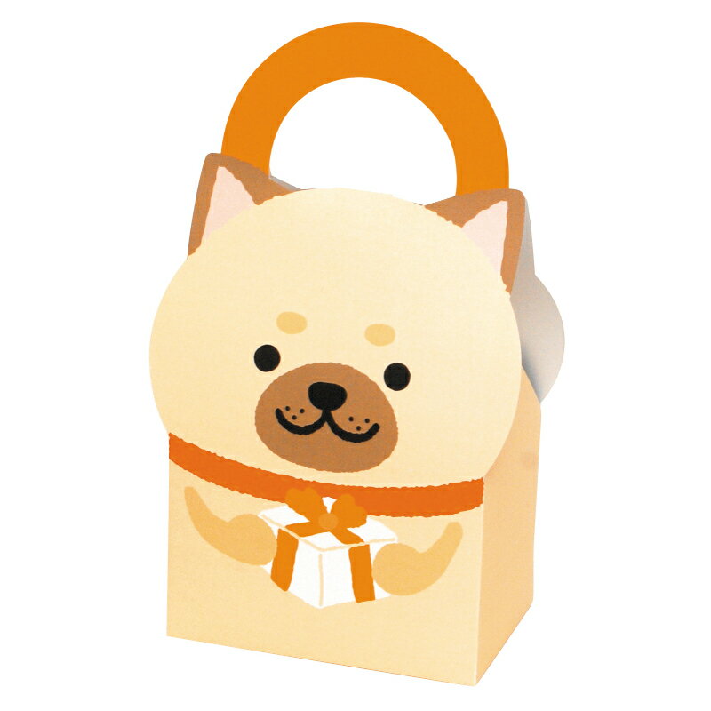 【200点】ギフト箱 アニマルBOX 親いぬ クリーム ヤマニパッケージ 00801214