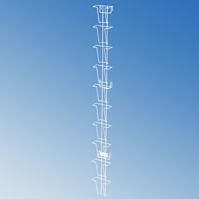 【1点】売場備品 ネット用カード入れ 白(ポストカード) 友屋 00806452