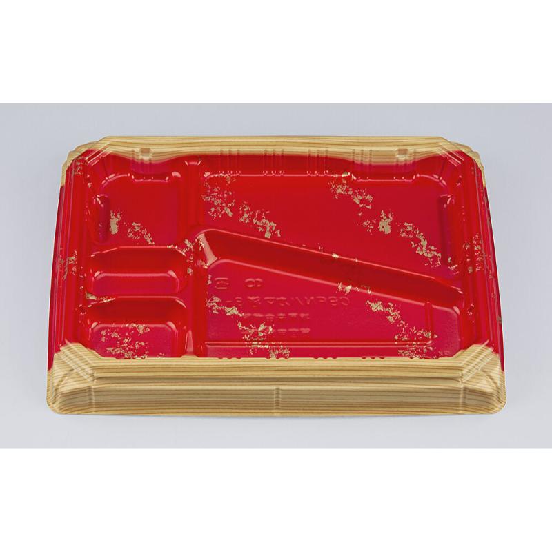 Disposable - 【400点】弁当容器 CBFNハカマ膳8-1 柾目切箔本体 シーピー化成 00806938